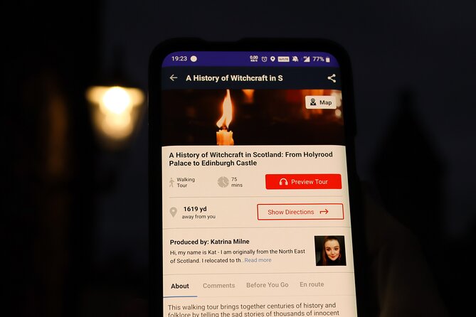 A History of Witchcraft in Edinburgh: A Self-Guided Audio Tour - Holyrood to Castle Hill: a stop-by-stop route