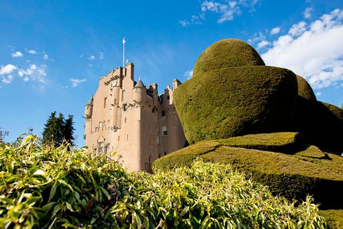 Aberdeenshire and Royal Deeside Private Half-day Castle Tour - Crathes Castle Gardens: turrets, painted ceilings, and yew-hedge drama