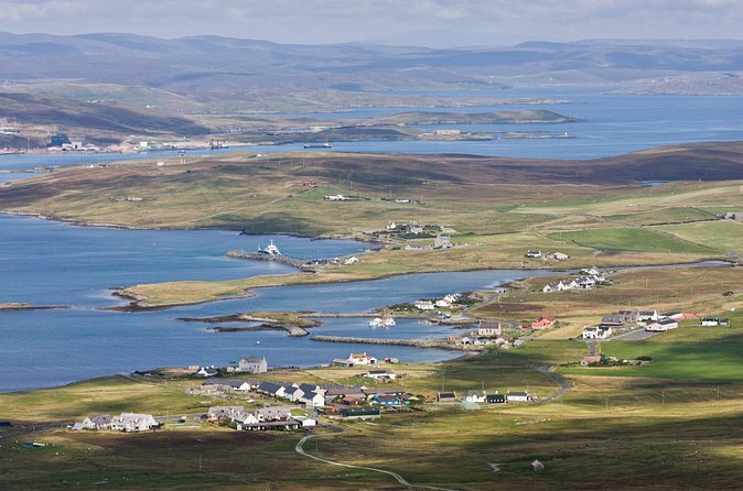 Bressay Explorer Crofting and Island Life Tour - Bressay Church area: croft houses, Neolithic turf dykes, Viking houses, and St Mary’s
