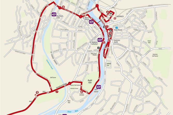 City Sightseeing Inverness Hop-On Hop-Off Bus Tour - The route’s best themes: river views, castle area, and lochside calm