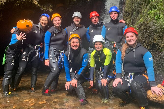 Discover Canyoning in Dollar Glen - Dollar Glen features: jumps, slides, flumes, and that 25m moment