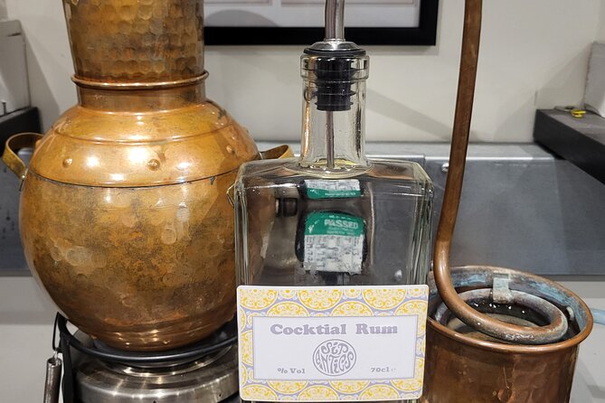 Distill a Bottle of Rum on mini copper stills - Key Rum School Takeaways (Sip Antics Edinburgh)