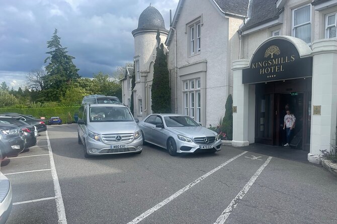 Edinburgh Airport to St Andrews plus return journey private transfer - From Edinburgh Airport (EH12 9DN) to St Andrews (KY16): true door-to-anywhere convenience