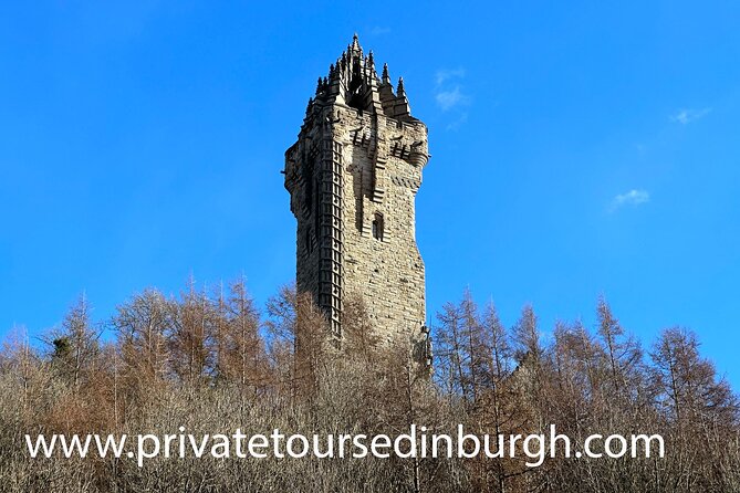 Full-Day Private Braveheart Day Tour ,small group tours Edinburgh - The National Wallace Monument climb: views that make the story stick
