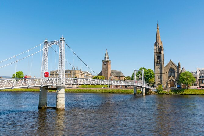 Guided EBike Tour of Inverness - Ness Islands bridges: a tree-lined river lesson in motion