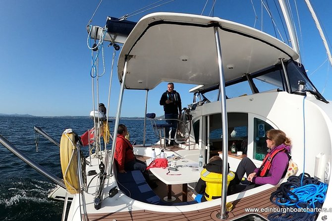Half Day Sailing Trip - Coffee and warmth while the catamaran heads toward Inchcolm