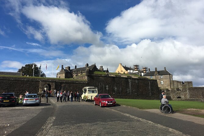 Luxury/Private Day Tour Glasgow to Stirling/Falkirk/Distillery - Wallace Monument: free shuttle options, plus that famous climb