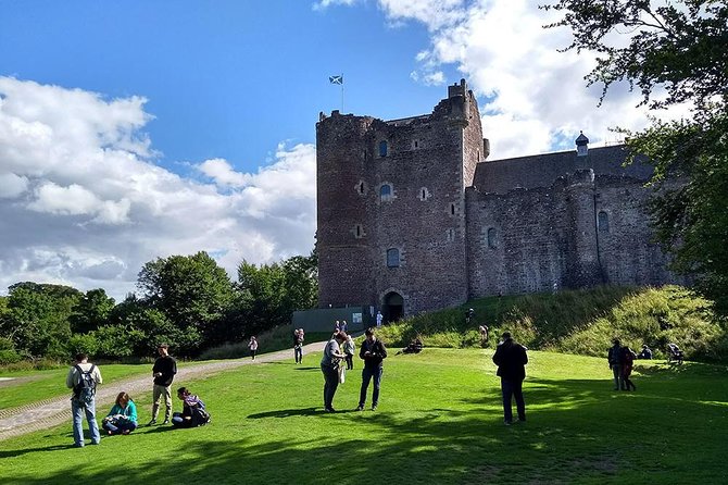 Outlander Blood of my Blood 3 location day tours from Edinburgh - Doune Castle as Castle Leoch, with the filming vibe