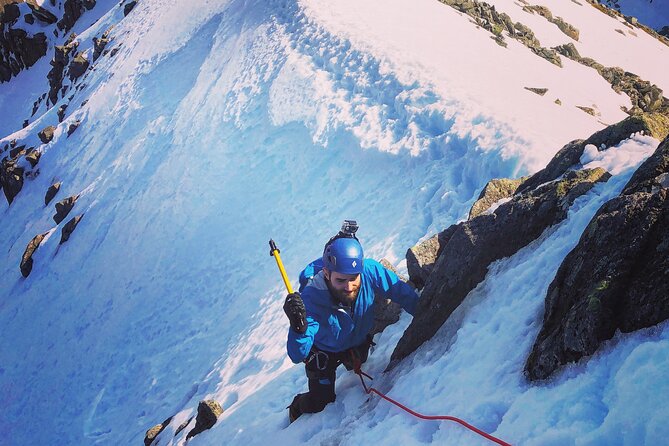 Private Guided Winter Mountaineering Experience in the Cairngorms - Getting kitted up: harness, helmet, crampons, and real coaching