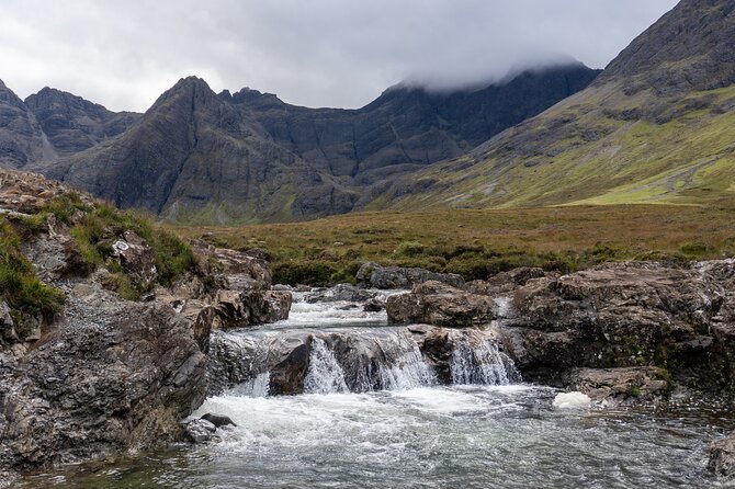 Skye Day Tour from Inverness with Fairy Pools & Dunvegan Castle - Sligachan: the old bridge and dramatic Cuillin mountain views