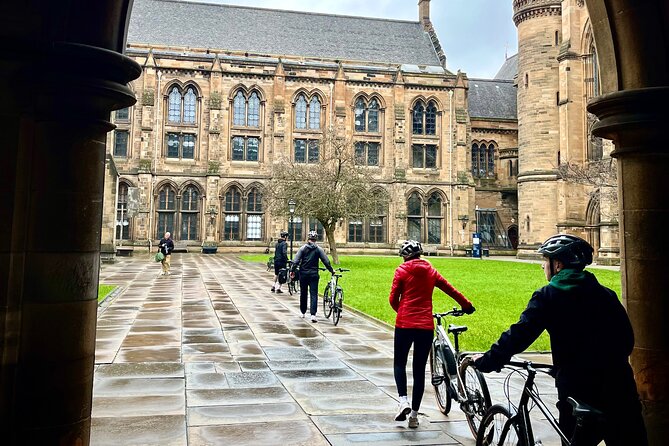 The Essential Bike and E Bike Tour of Glasgow Center and Beyond - University of Glasgow and Kelvingrove’s red-stone payoff