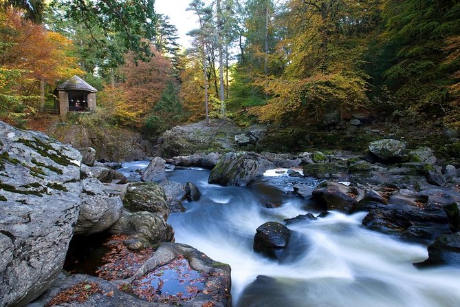 Waterfalls, Warriors & Whisky Adventure Day Tour from Edinburgh - The Hermitage woodland walk: where the waterfalls feel comes in